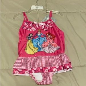 Girls 2 piece princess swimsuit